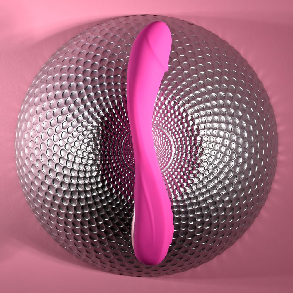 Evolved SUGAR RUSH - Pink 21.6 cm USB Rechargeable Vibrator - Silk and Sin