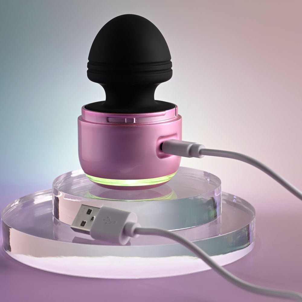 Evolved VACATION VIBES - VIBRATING - Pink/Black 8.5 cm USB Rechargeable Vibrating Stimulator - Silk and Sin