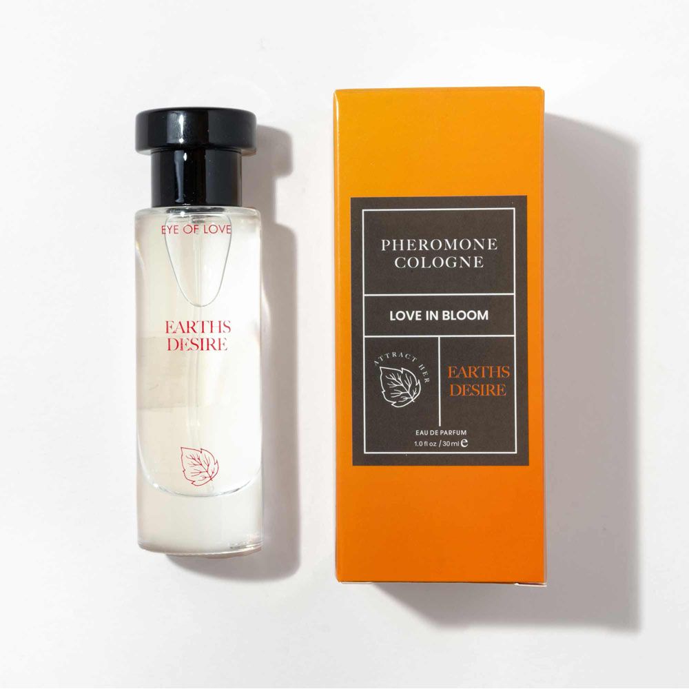 Eye Of Love Love In Bloom Earths Desire Pheromone Cologne - 30ml - Cypress & Bergamot Scented Pheromone Cologne for Men to attract Women - 30 ml Spray - Silk and Sin