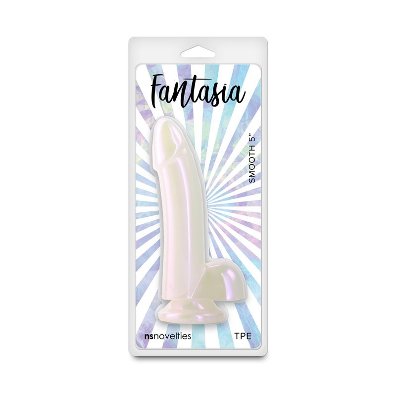 Fantasia - Smooth 5'' - Pearl - Pearlescent White 14.8 cm Dildo - Silk and Sin