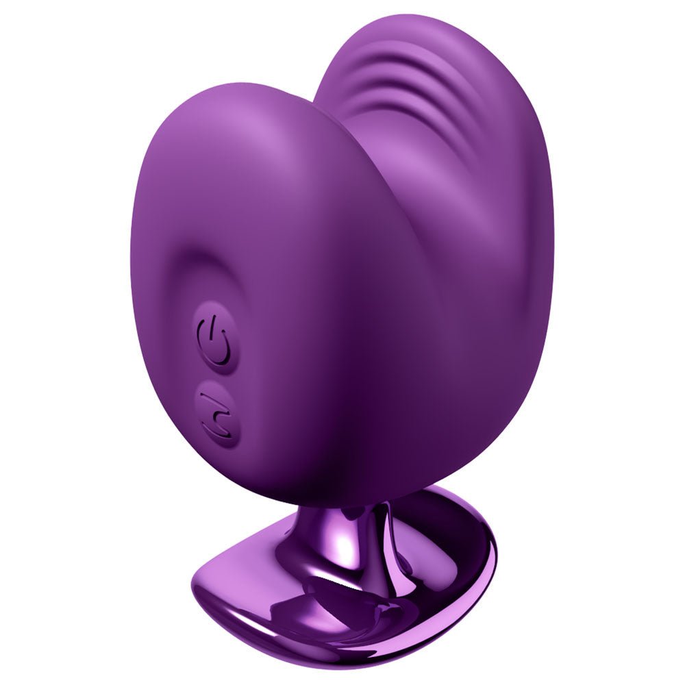 Fantasy For Her Luv Bites - Purple - Purple USB Rechargeable Vibrating & Biting Stimulator - Silk and Sin