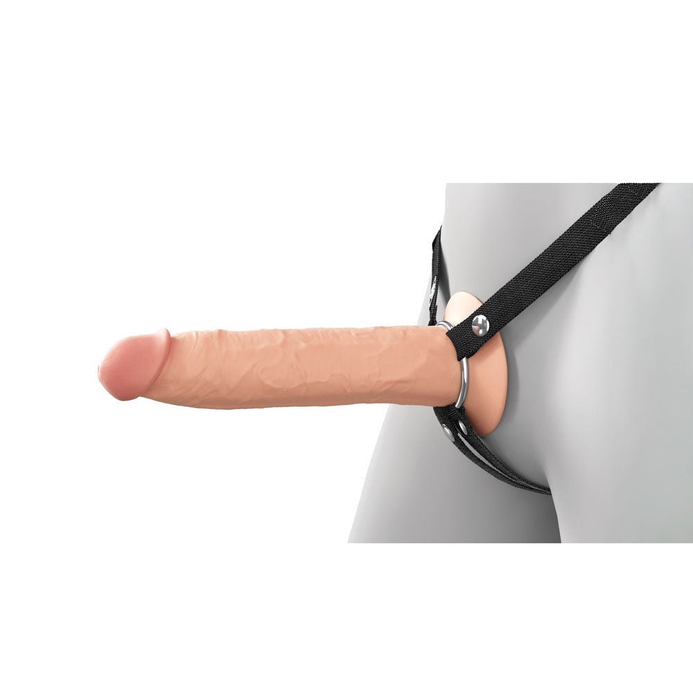 Fantasy X - Tensions Elite 9'' Silicone Hollow Strap - On - Flesh - Flesh 22.9 cm Hollow Strap - On - silkandsin