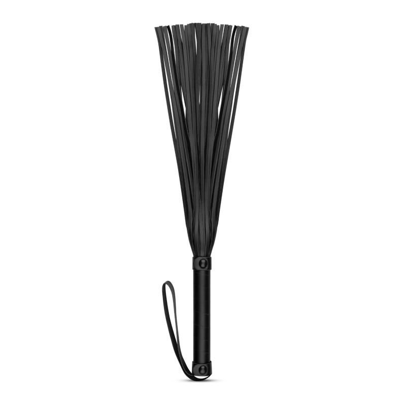 Faux Leather Flogger Black - Silk and Sin