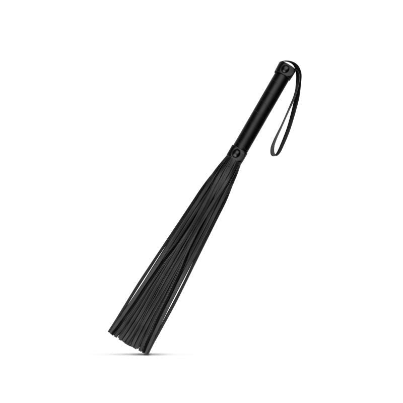 Faux Leather Flogger Black - Silk and Sin