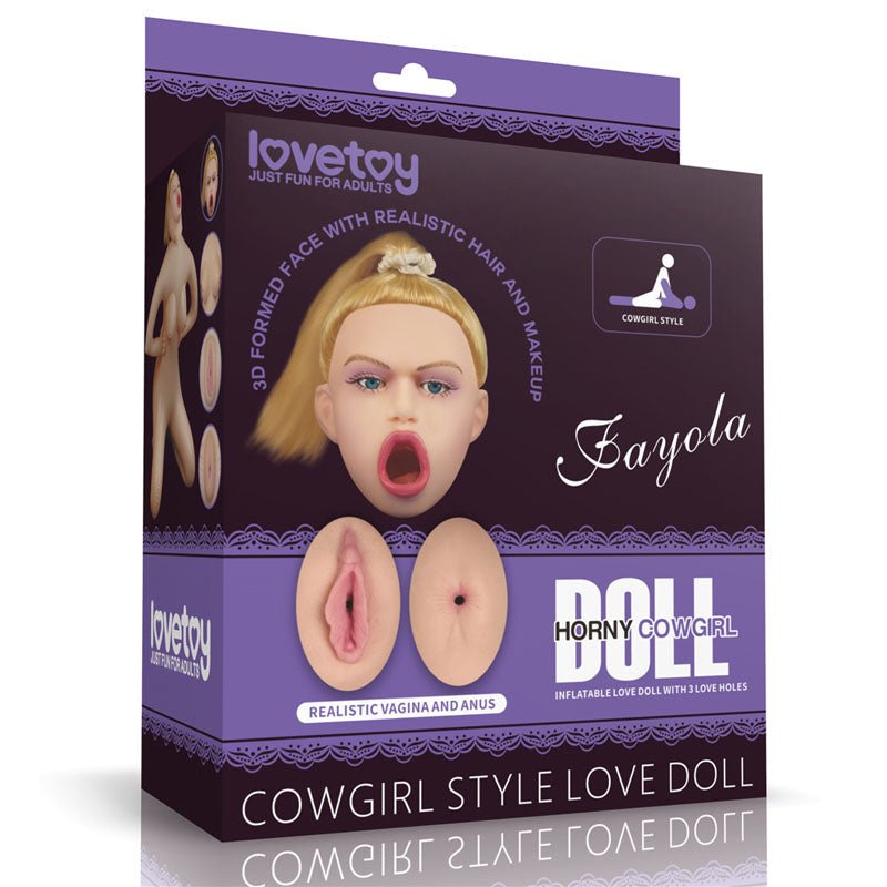 Fayola Horny Cowgirl Doll - Inflatable Love Doll - Silk and Sin