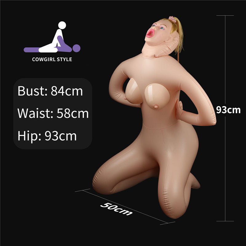 Fayola Horny Cowgirl Doll - Inflatable Love Doll - Silk and Sin