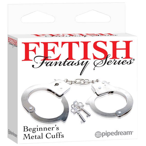 Fetish Fantasy Series Beginner's Metal Cuffs - Metal Hand Cuffs - silkandsin