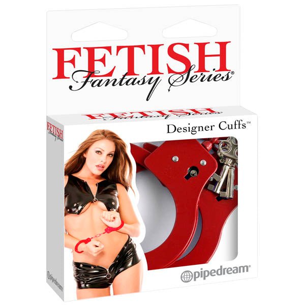 Fetish Fantasy Series Designer Cuffs - Red Hand Cuffs - silkandsin