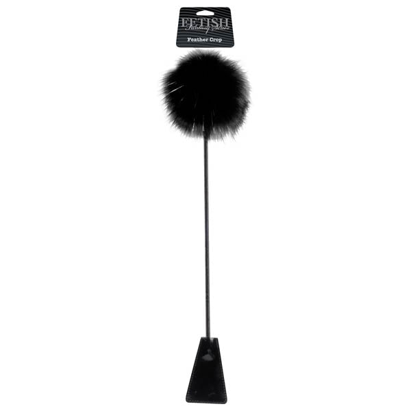 Fetish Fantasy Series Limited Edition Feather Crop - Black Feather Crop - silkandsin