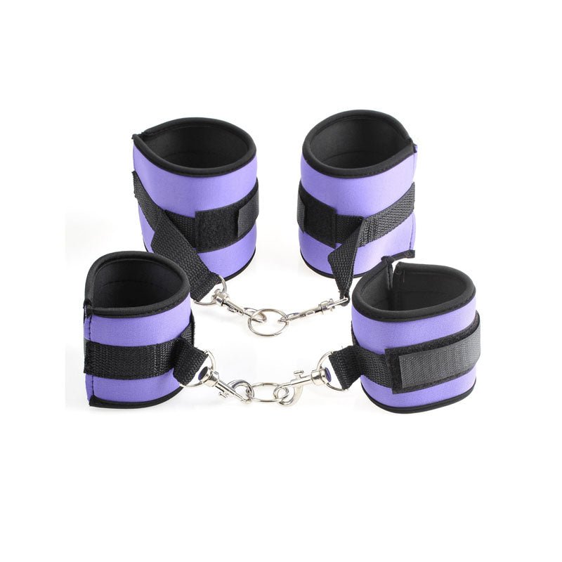 Fetish Fantasy Series Purple Pleasure Bondage Set - 8 Piece Set - silkandsin