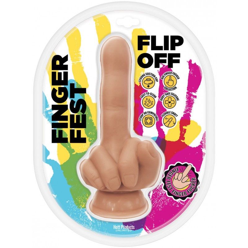 Finger Fest Dildo Flip Off Flesh - Silk and Sin