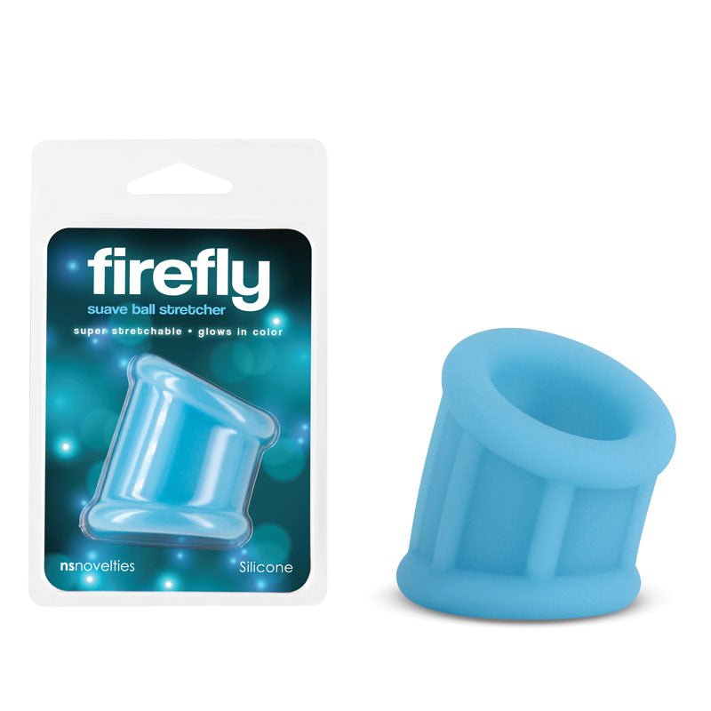 Firefly - Suave Ball Stretcher - Blue - Glow in Dark Blue Ball Stretcher - Silk and Sin