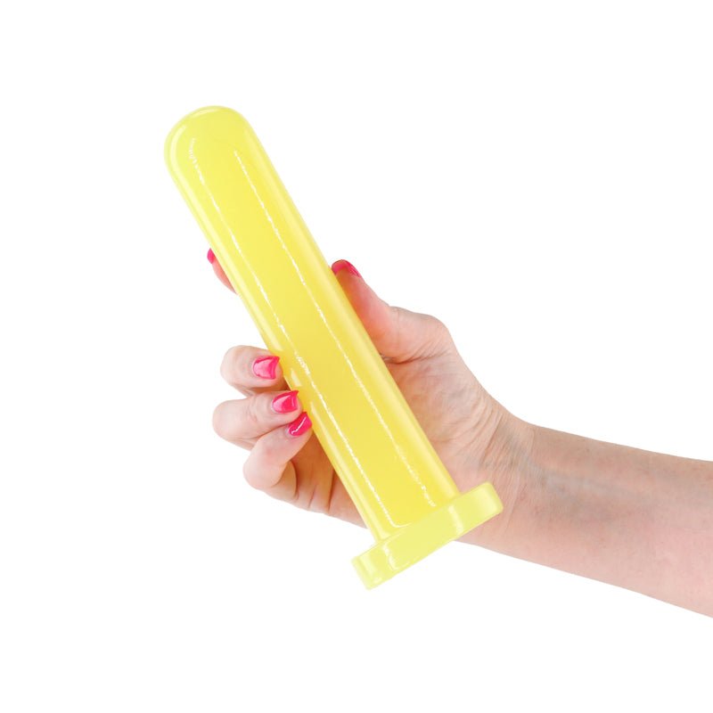 Firefly - Thrill - Yellow - Large - Glow in Dark Yellow 19.3 cm Large Dildo - Silk and Sin