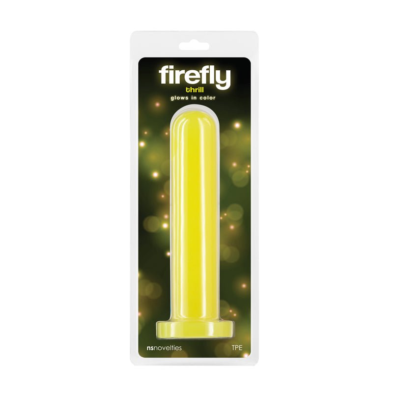 Firefly - Thrill - Yellow - Large - Glow in Dark Yellow 19.3 cm Large Dildo - Silk and Sin