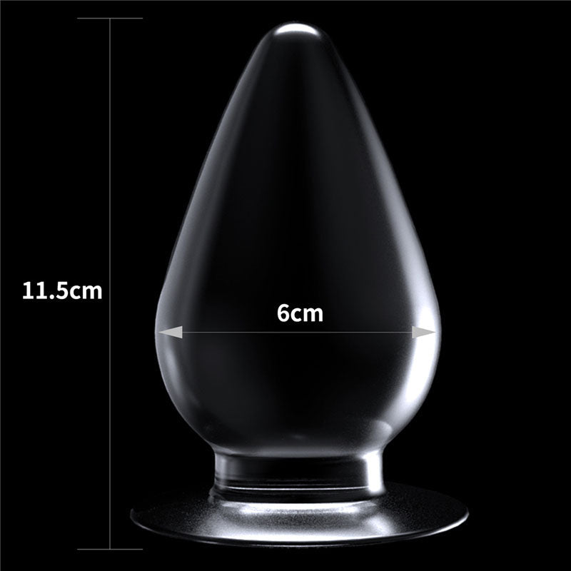 Flawless Clear Anal Plug 4.5'' - Clear 11.5 cm Butt Plug - Silk and Sin