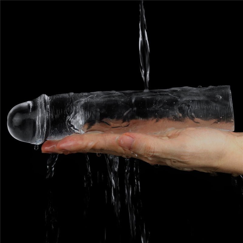 Flawless Clear Penis Sleeve 2'' - Clear 5 cm Penis Extender Sleeve - Silk and Sin