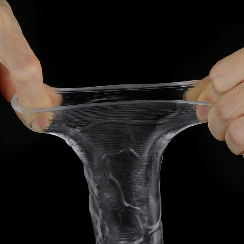 Flawless Clear Penis Sleeve 2'' - Clear 5 cm Penis Extender Sleeve - Silk and Sin