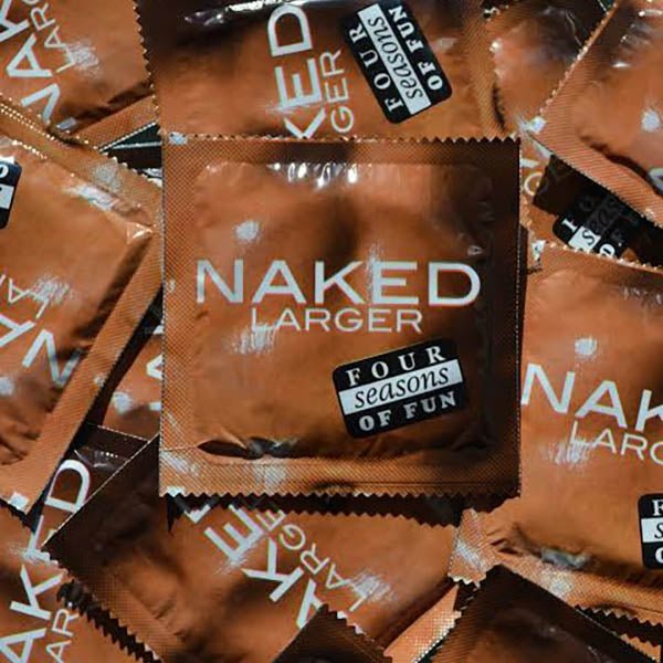 Four Seasons Naked Larger Condoms - Bulk Box of 144 - Silk and Sin
