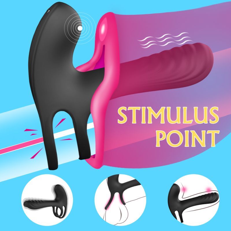 Frank Remote Control Vibrating Penis Shaft and Clit Stim Enhancer - Silk and Sin