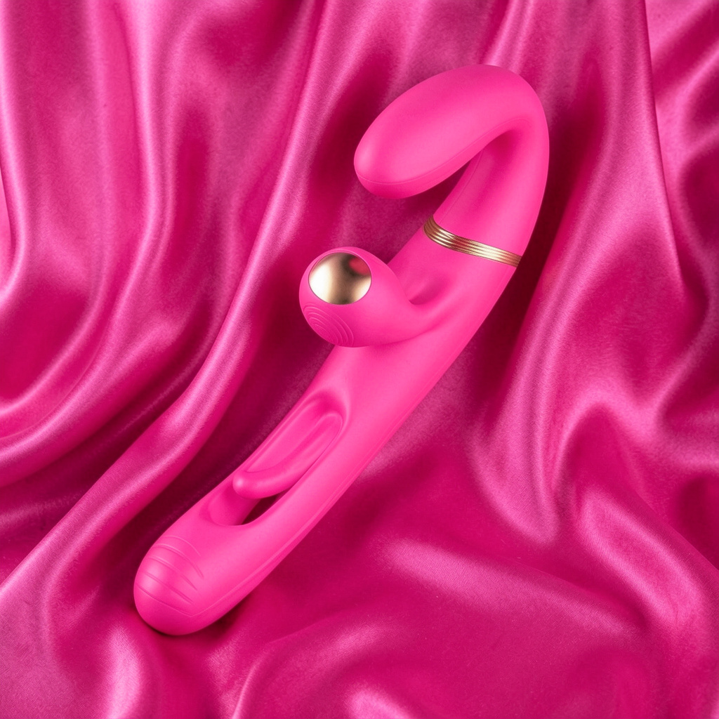 Adam & Eve ORGAZ-OHH-MATIC - Pink 23.5 cm USB Rechargeable Strapless Strap-On with Remote