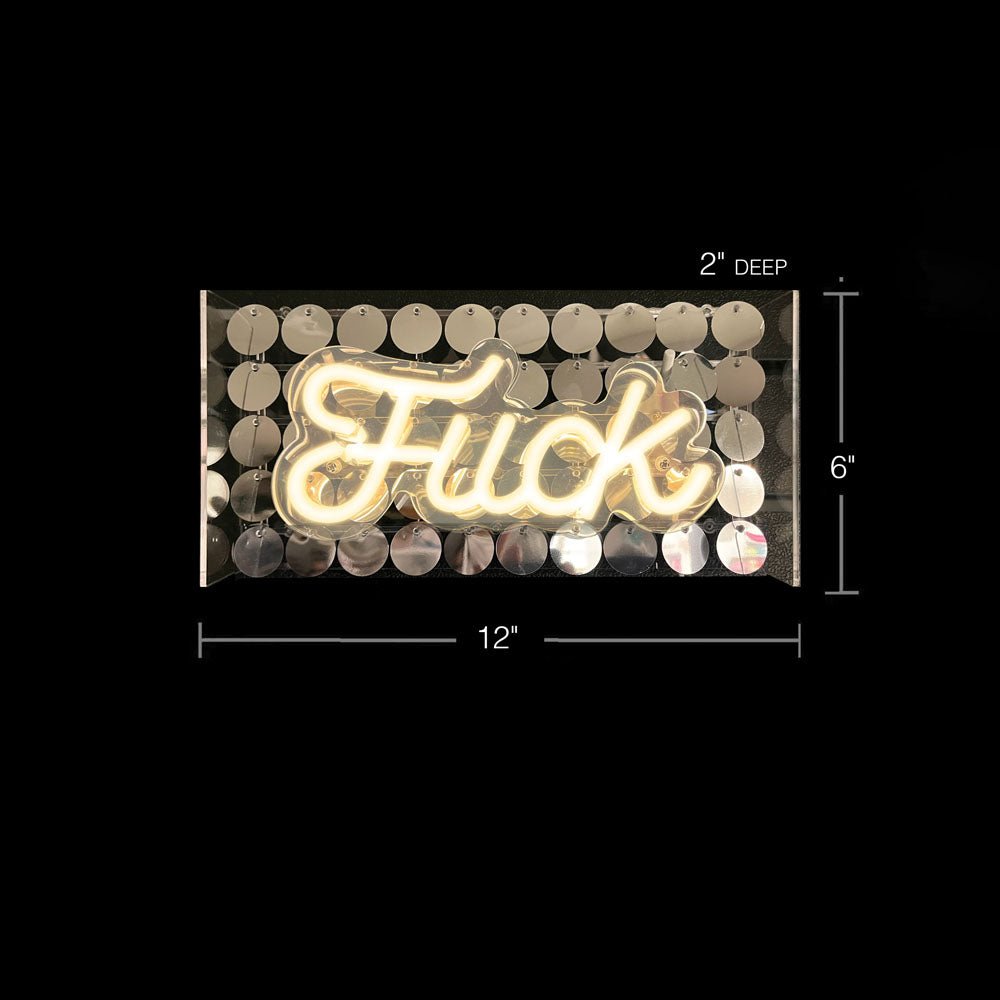 Fuck Neon Light Sign - Novelty Neon Light - Silk and Sin