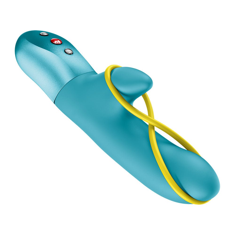 Fun Factory AMORINO Aquamarine - Aquamarine USB Rechargeable Rabbit Vibrator - Silk and Sin