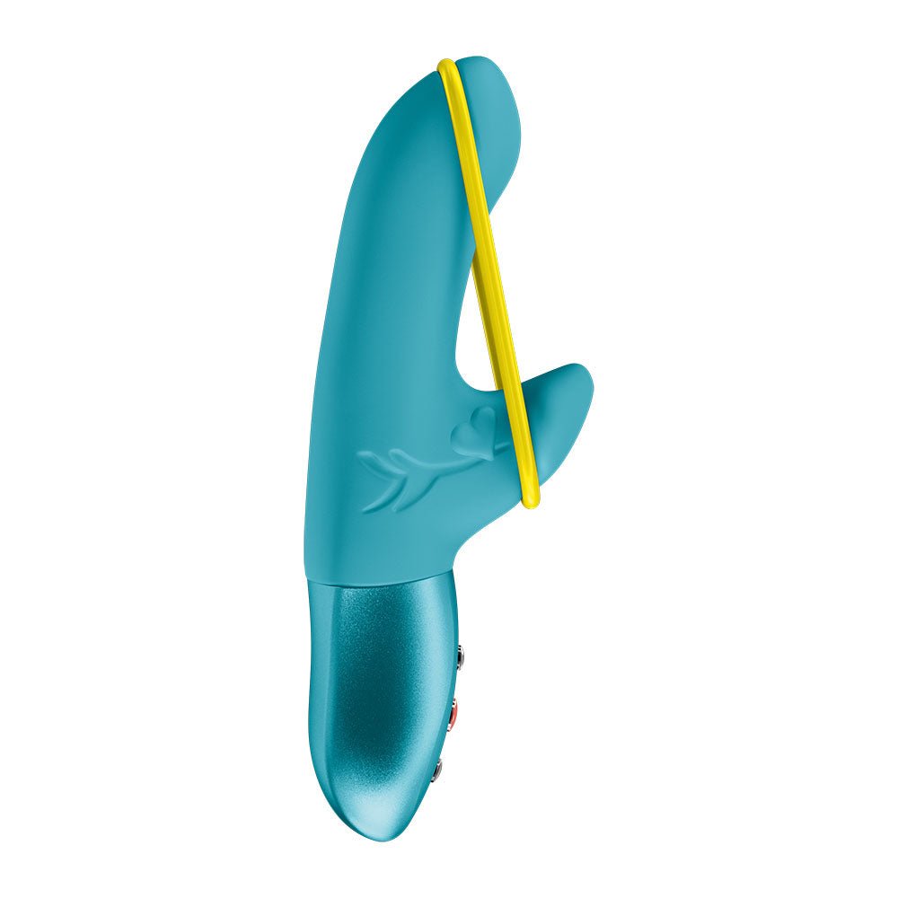 Fun Factory AMORINO Aquamarine - Aquamarine USB Rechargeable Rabbit Vibrator - Silk and Sin