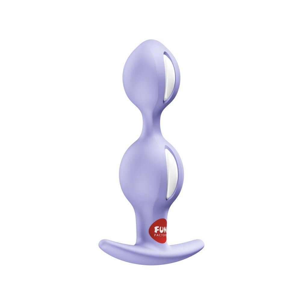 Fun Factory B BALLS DUO Purple - Purple 13 cm Weighted Kegel Balls - Silk and Sin