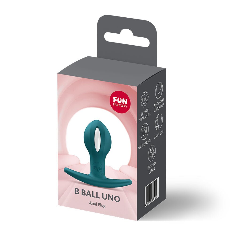 Fun Factory B BALLS UNO Bottle Green - Bottle Green 7.3 cm Kegel Ball - Silk and Sin