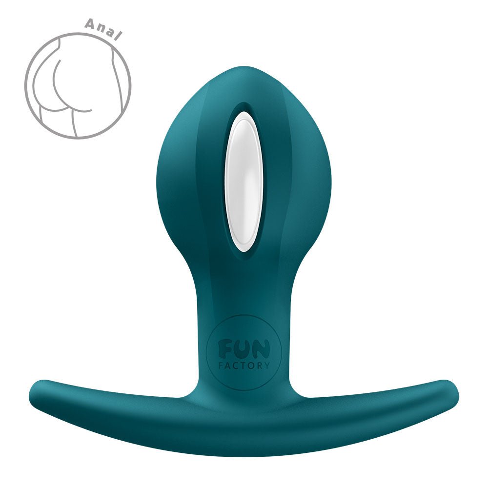 Fun Factory B BALLS UNO Bottle Green - Bottle Green 7.3 cm Kegel Ball - Silk and Sin