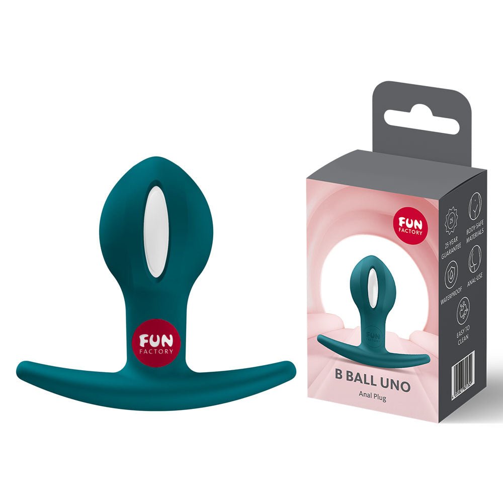 Fun Factory B BALLS UNO Bottle Green - Bottle Green 7.3 cm Kegel Ball - Silk and Sin