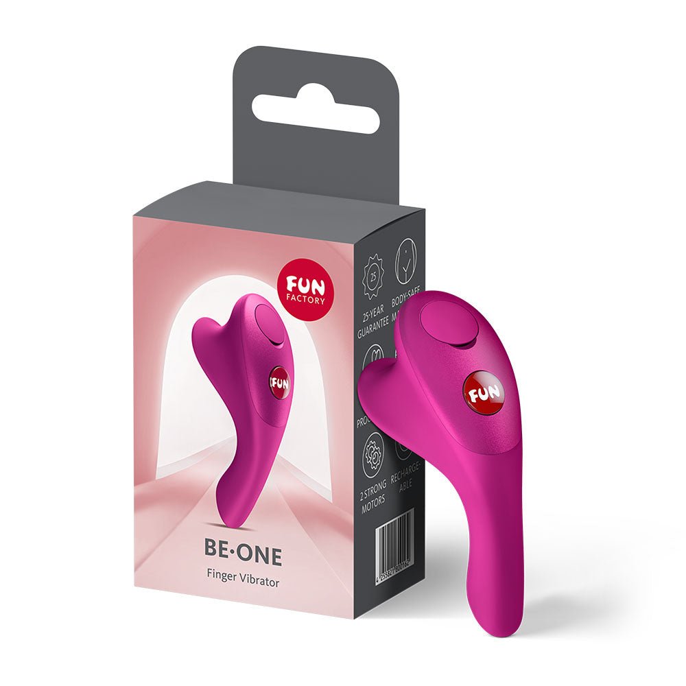 Fun Factory BE-ONE Magenta - Magenta USB-C Rechargeable Finger Stimulator - Silk and Sin