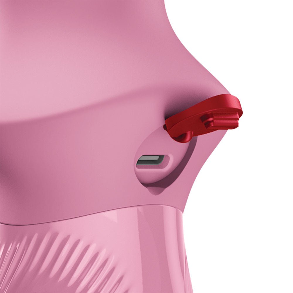 Fun Factory BI STRONIC CRAVE Rose - Rose USB-C Rechargeable Thrusting Vibrator - Silk and Sin