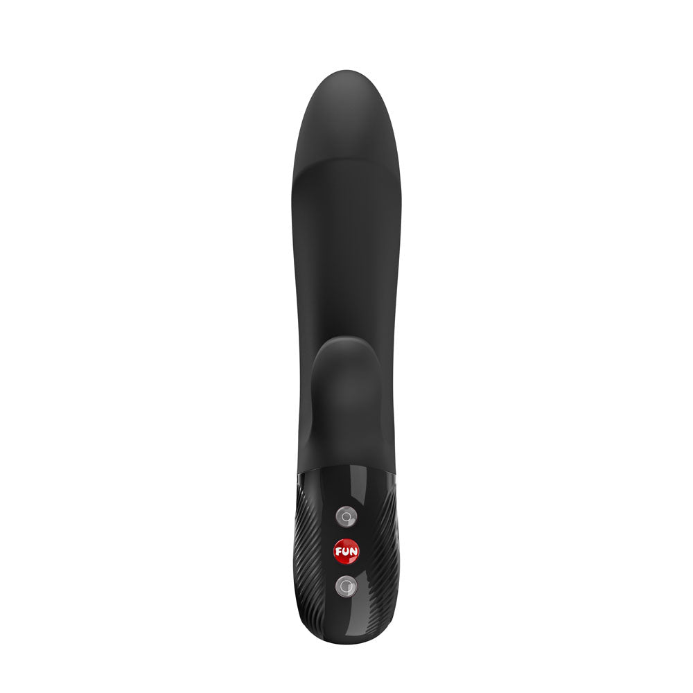 Fun Factory BI STRONIC EMBRACE Black - Black USB-C Rechargeable Thrusting Vibrator - Silk and Sin
