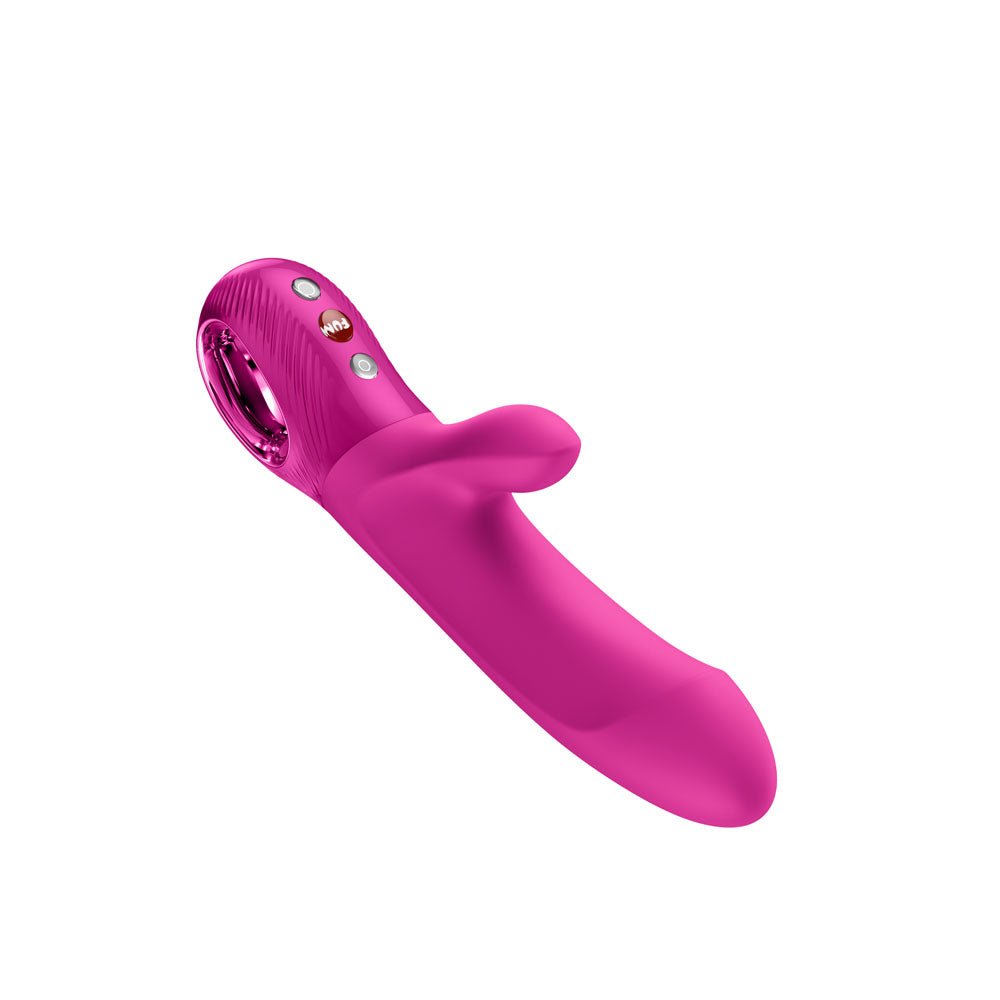 Fun Factory BI STRONIC EMBRACE Magenta - Magenta USB-C Rechargeable Thrusting Vibrator - Silk and Sin