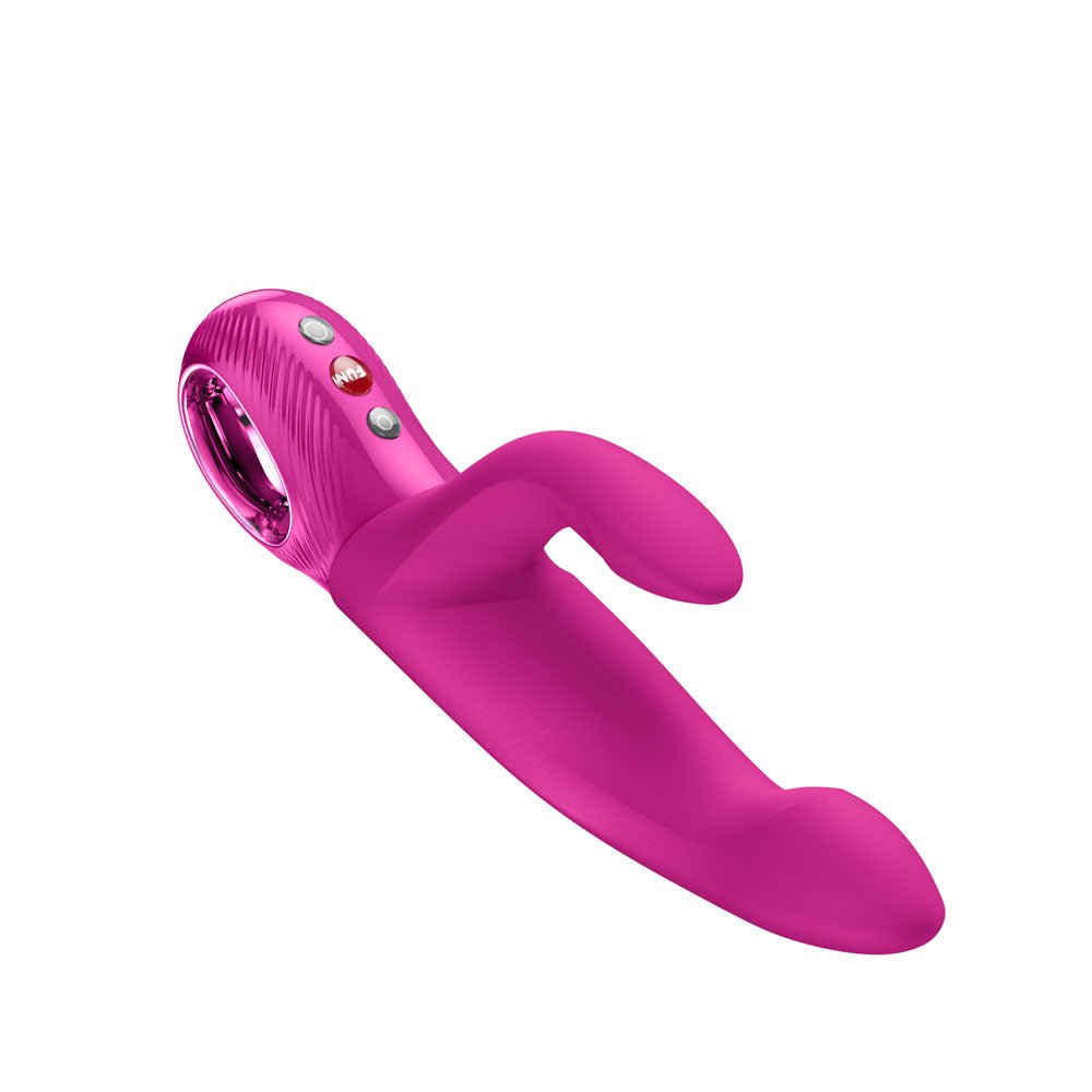 Fun Factory BI STRONIC IMMERSE Magenta - Magenta 22.1 cm USB-C Rechargeable Thrusting Vibrator - Silk and Sin