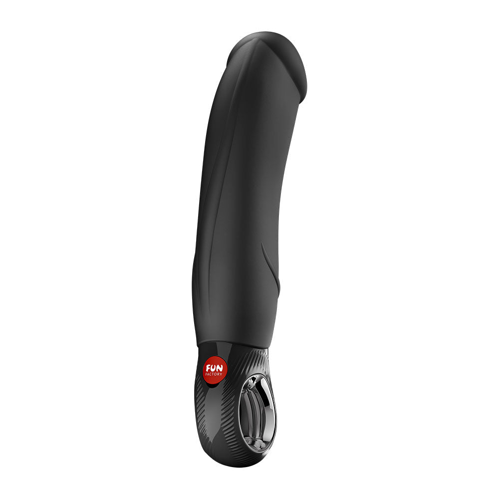 Fun Factory BIG BOSS Black - Black 22.9 cm USB-C Rechargeable Vibrator - Silk and Sin