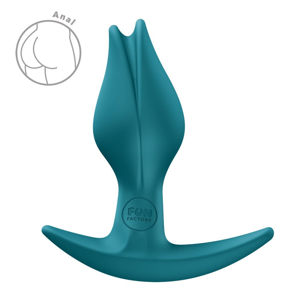 Fun Factory BOOTIE FEM Bottle Green - Bottle Green 8.5 cm Butt Plug - Silk and Sin