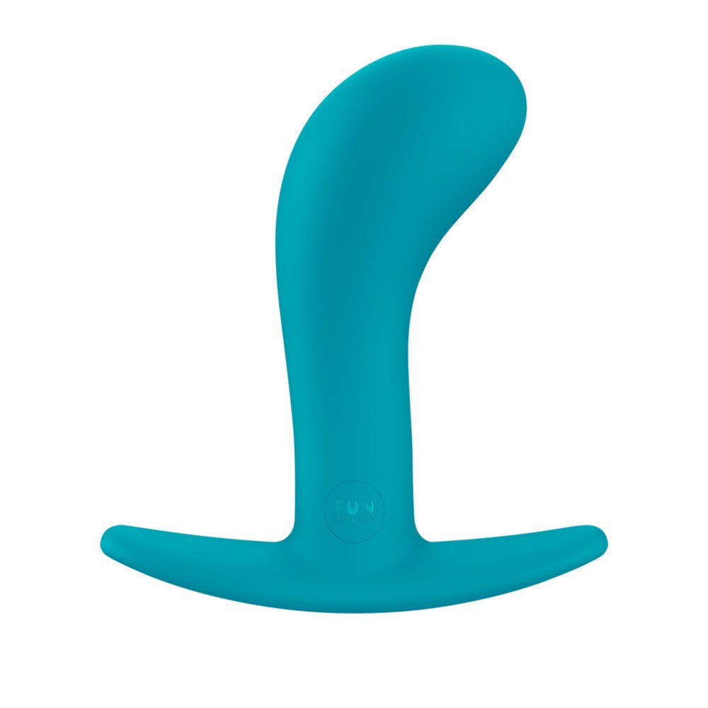 Fun Factory BOOTIE L Aquamarine - Aquamarine 10.9 cm Large Anal Plug - Silk and Sin