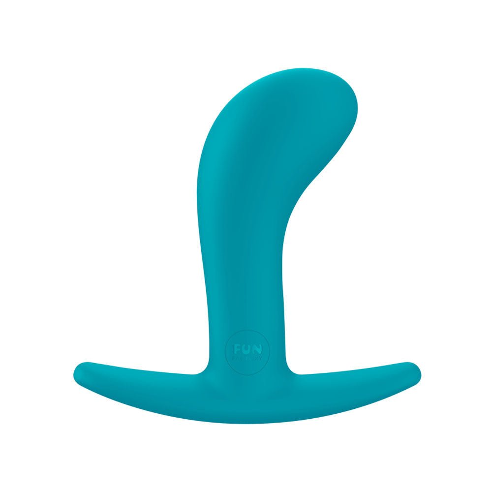 Fun Factory BOOTIE M Aquamarine - Aquamarine 9.4 cm Medium Butt Plug - Silk and Sin