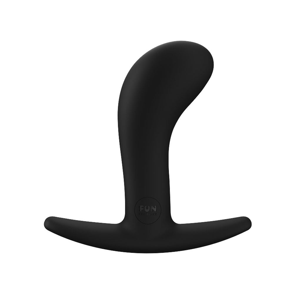 Fun Factory BOOTIE M Black - Black 9.4 cm Medium Butt Plug - Silk and Sin