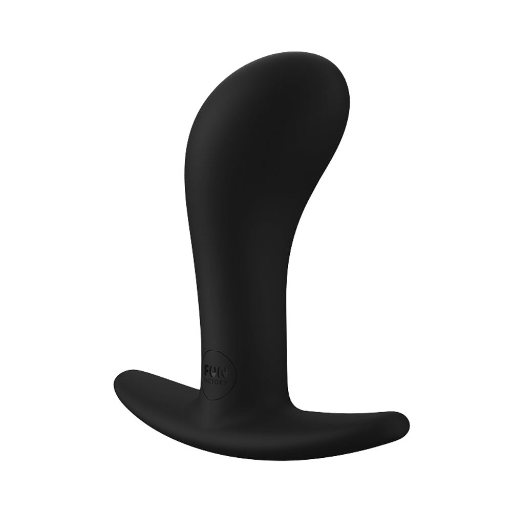 Fun Factory BOOTIE M Black - Black 9.4 cm Medium Butt Plug - Silk and Sin