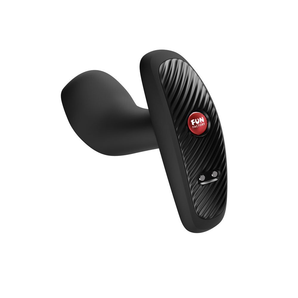 Fun Factory BOOTY VIBE Black - Black 9.7 cm USB-C Rechargeable Vibrating Anal Plug - Silk and Sin