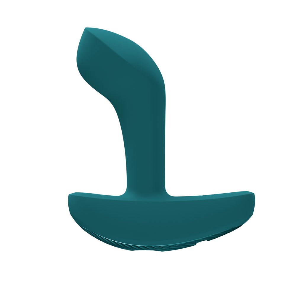 Fun Factory BOOTY VIBE Bottle Green - Bottle Green 9.7 cm USB-C Rechargeable Vibrating Anal Plug - Silk and Sin