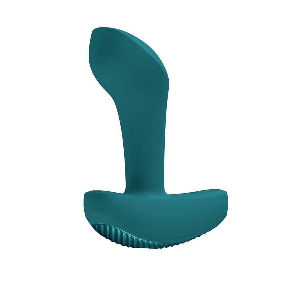 Fun Factory BOOTY VIBE Bottle Green - Bottle Green 9.7 cm USB-C Rechargeable Vibrating Anal Plug - Silk and Sin