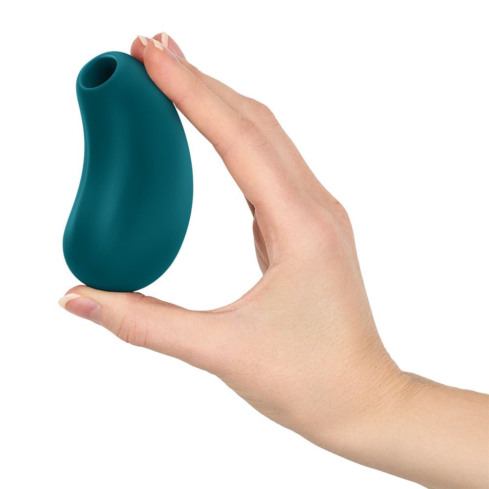 Fun Factory CHERIE Bottle Green - Bottle Green USB Rechargeable Air Pulse Stimulator - Silk and Sin
