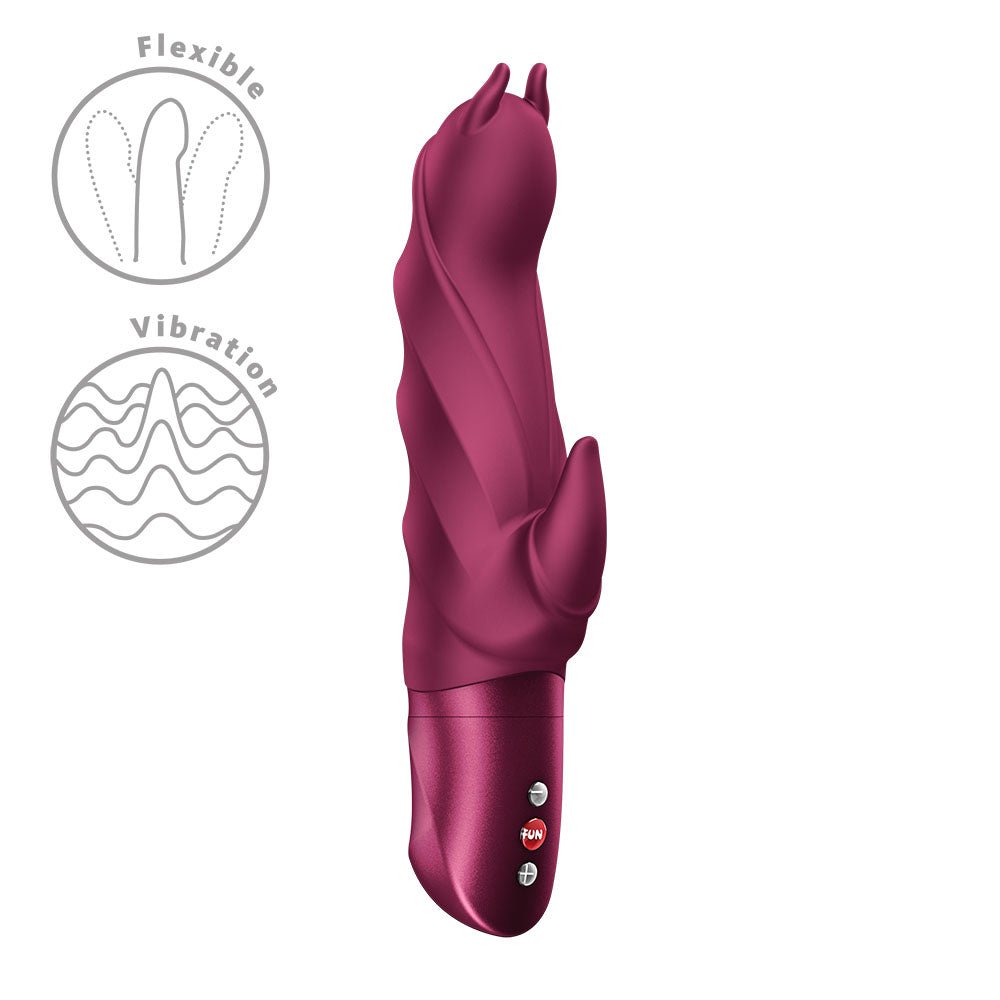 Fun Factory DARLING DEVIL Wine Red - Wine Red 20 cm Vibrator - Silk and Sin