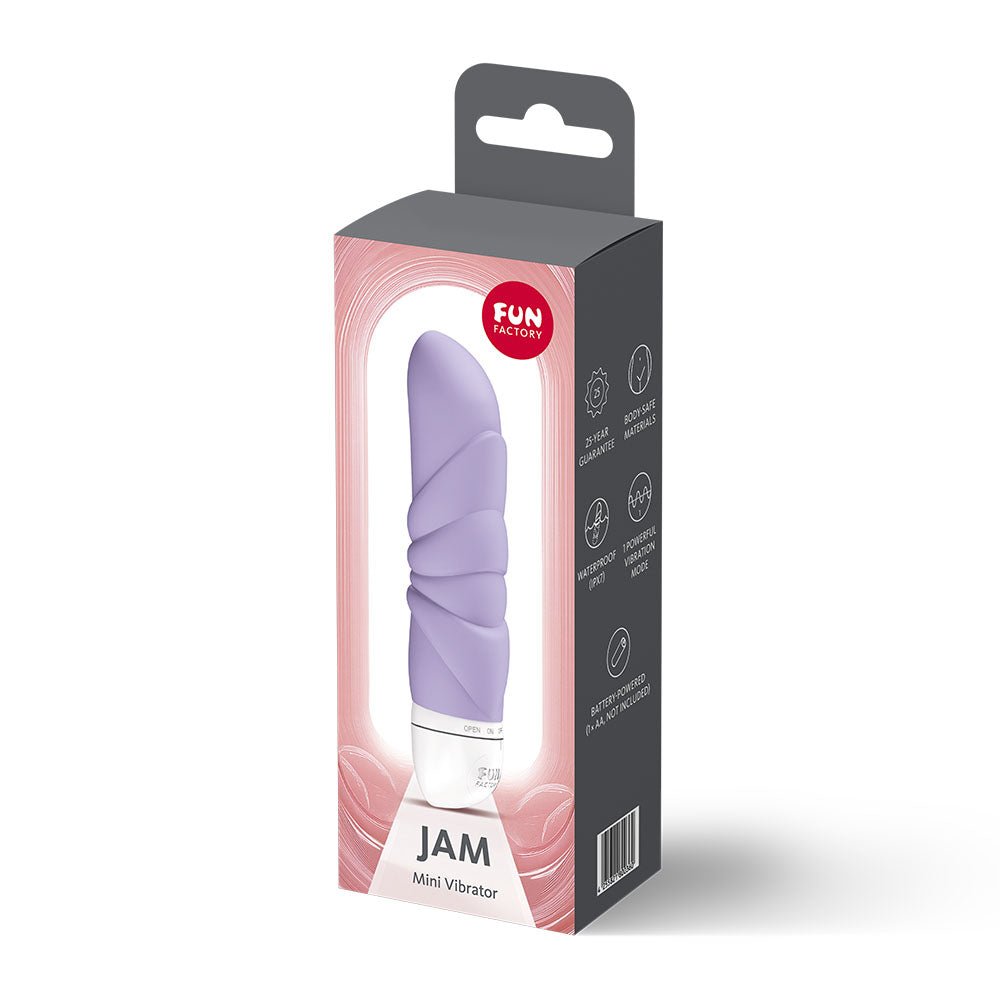 Fun Factory JAM Purple - Purple 12.2 cm Vibrator - Silk and Sin