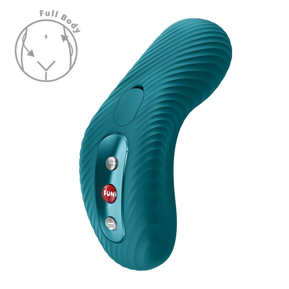 Fun Factory LAYA III Bottle Green - Bottle Green USB-C Rechargeable Stimulator - Silk and Sin