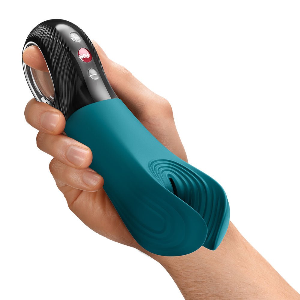Fun Factory MANTA Bottle Green - Bottle Green USB-C Rechargeable Unisex Vibrator - Silk and Sin